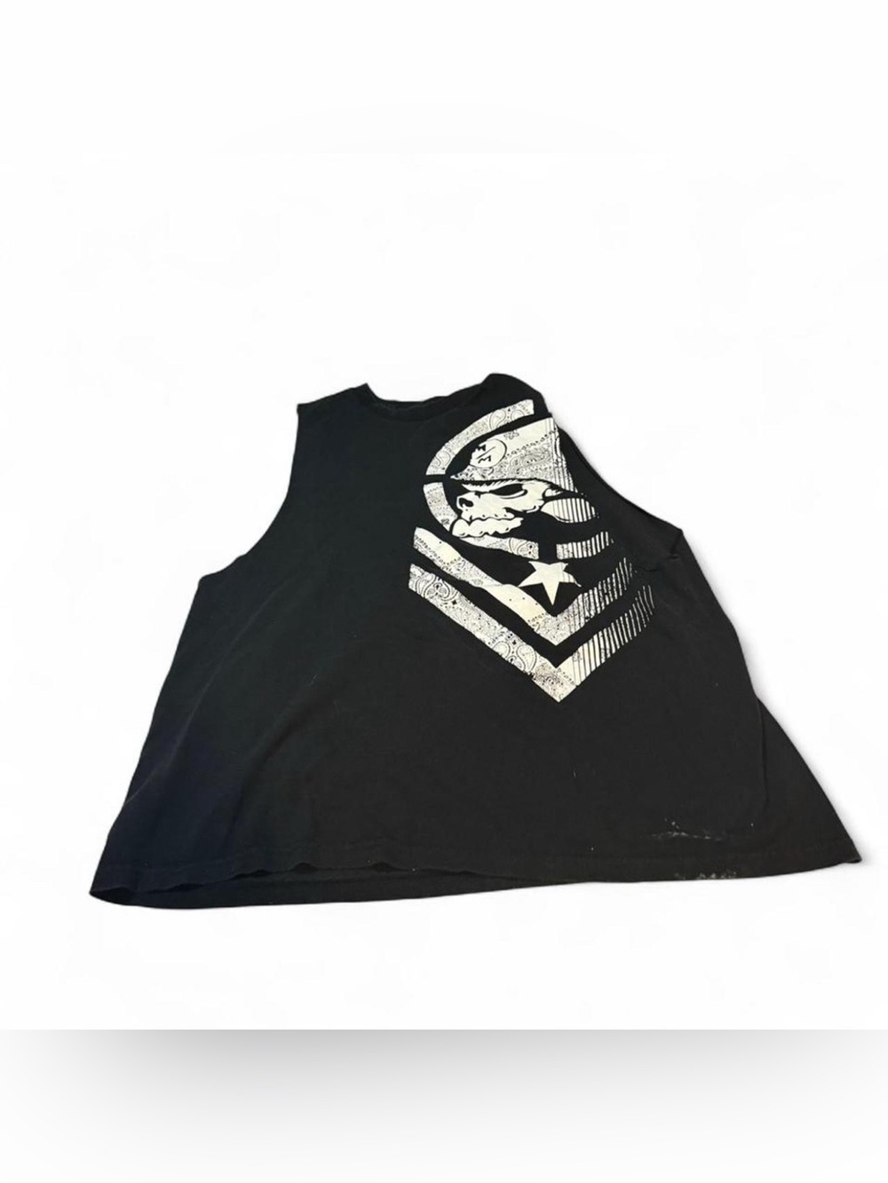 Metal Mulisha Black Tank with White Label Print